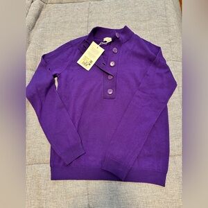 NWT Sezane Timothy Jumper Purple - Size XXS